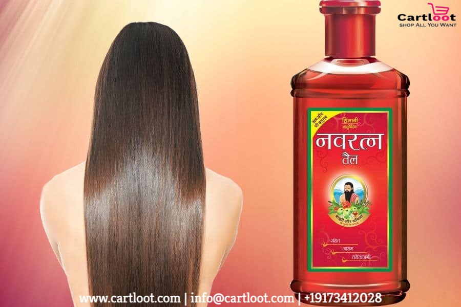 Massage with Navratna Hair Oil and relax