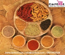 The tasty world of Indian Spices. 